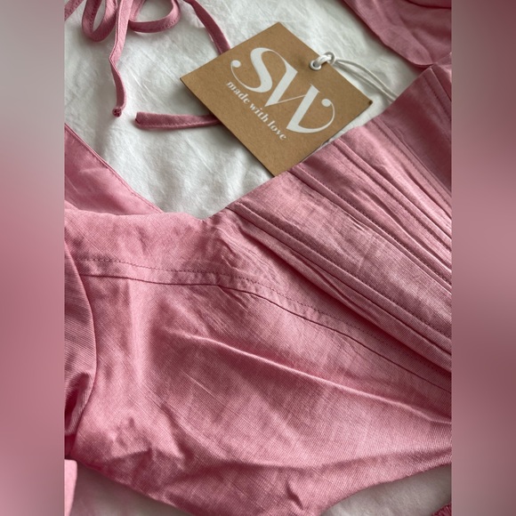 'Runaway The Label' Pink Corset Cut-out Mini Dress - Picture 2 of 6